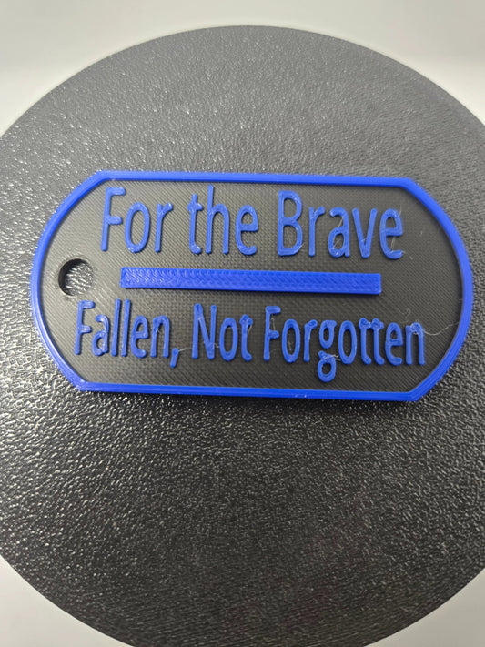 3D Printed Dog Tag Pride and Police Variants Customizable Durable Bold Statement Accessory by Concept2Creation