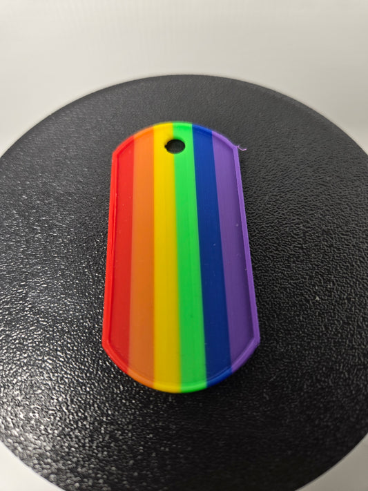 3D Printed Dog Tag – Pride & Police Variants Available | Customizable, Durable, and Bold