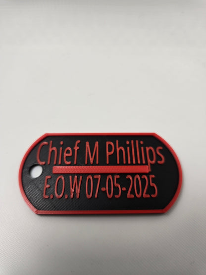 3D Printed Dog Tag – Pride & Police Variants Available | Customizable, Durable, and Bold