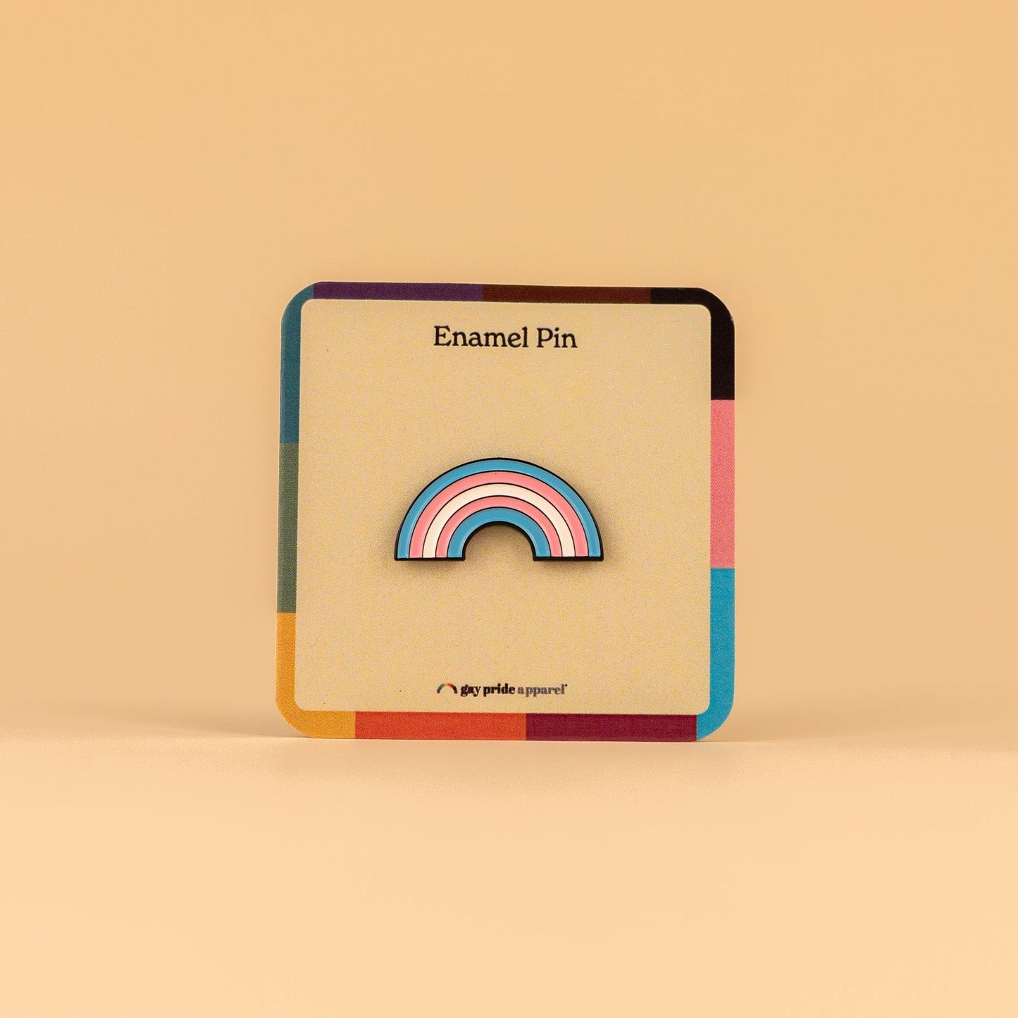 Trans Rainbow Enamel Pin