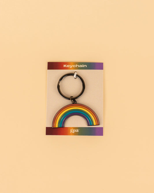 Rainbow Enamel Keychain